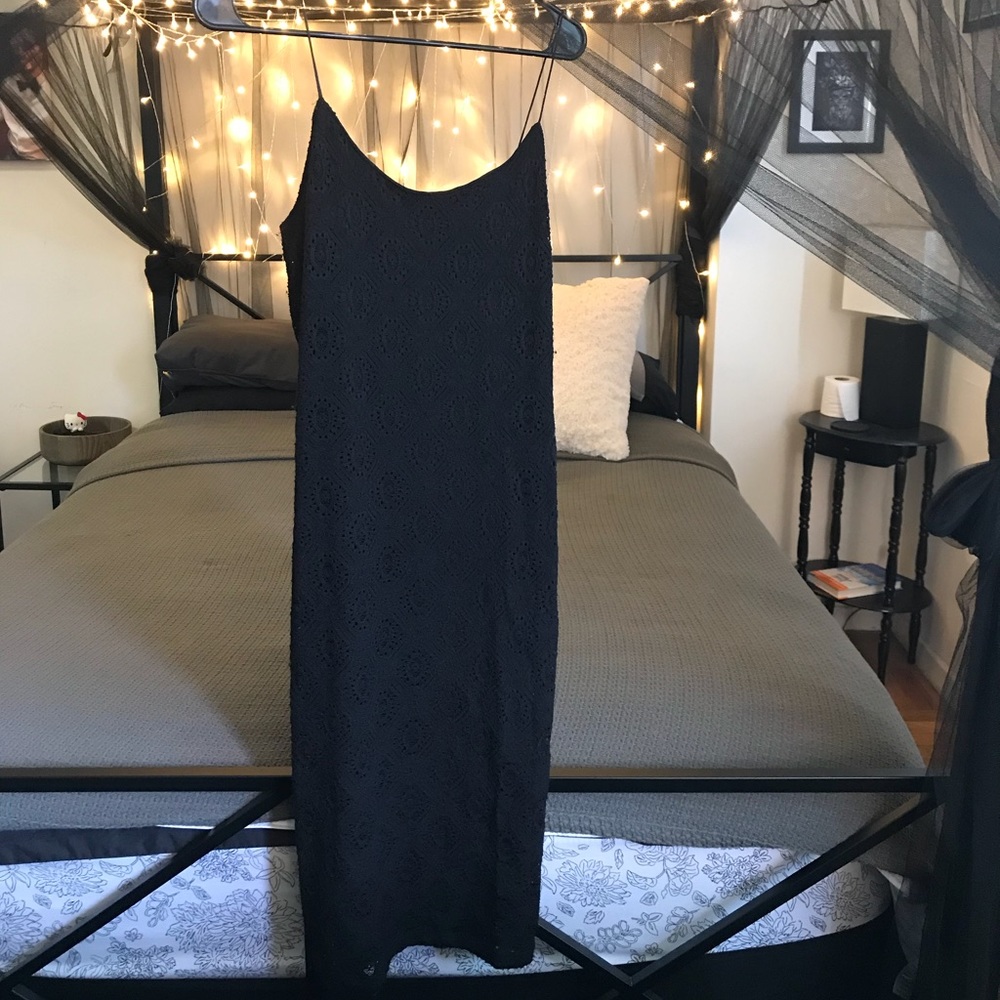 Sexy Lace LBD with thin satin straps
